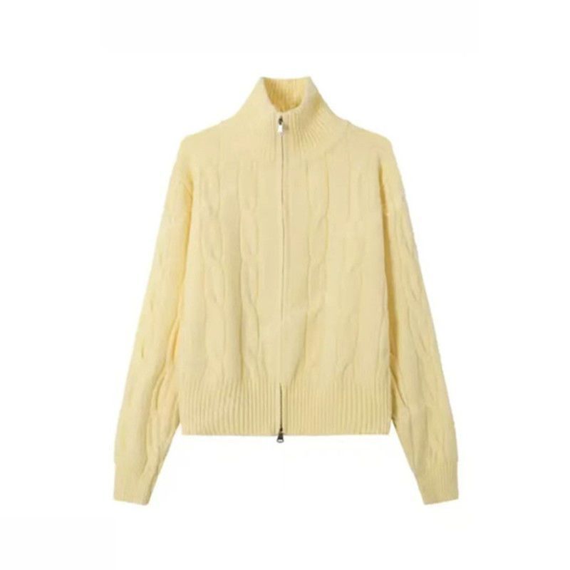 立領雙拉鏈毛衣
