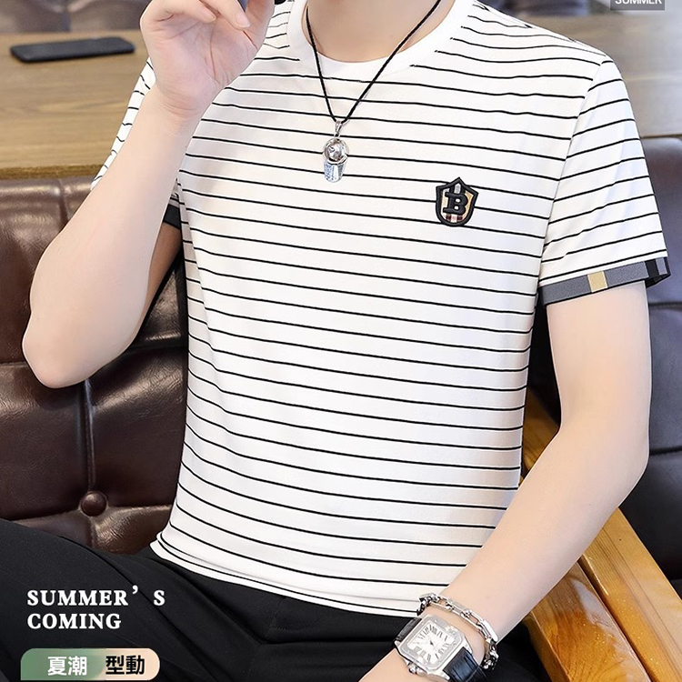 男士條紋T卹