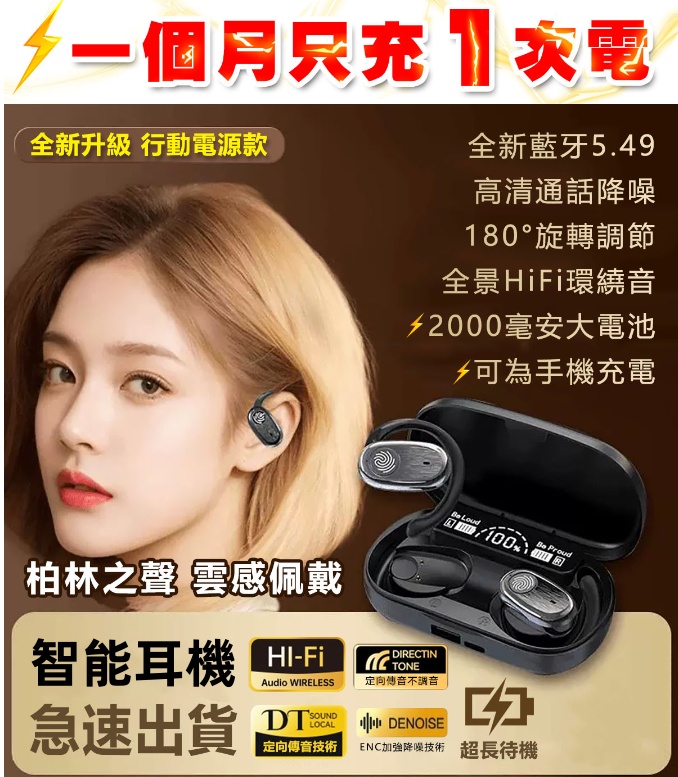 多功能藍牙耳機