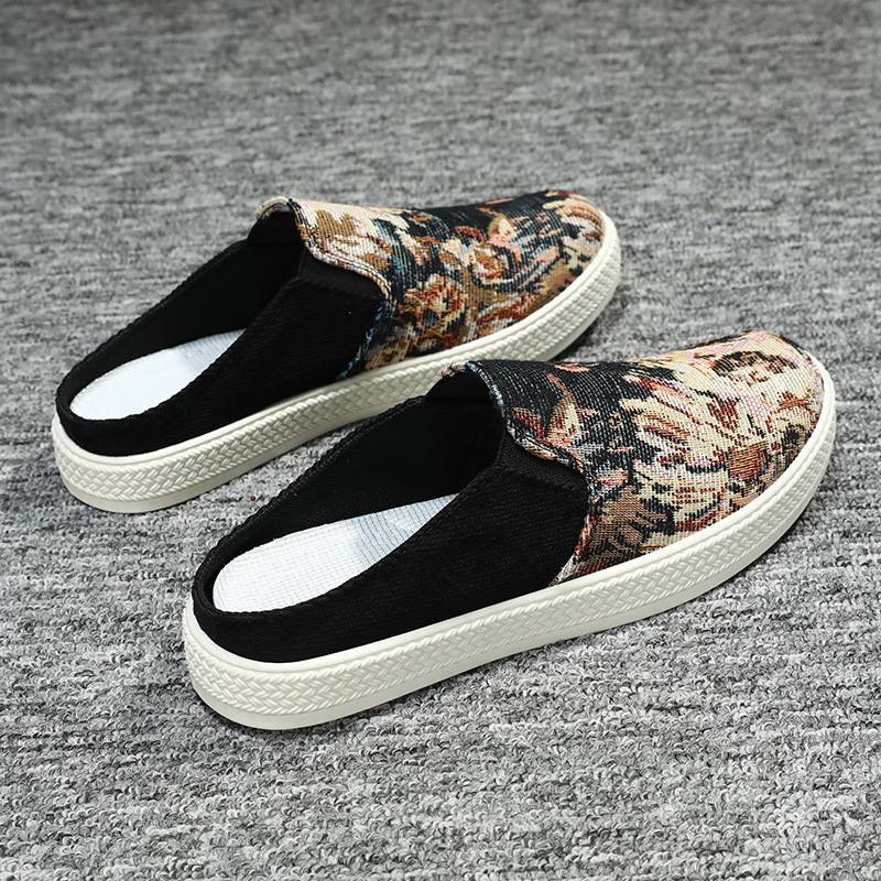 帆佈一腳蹬男鞋