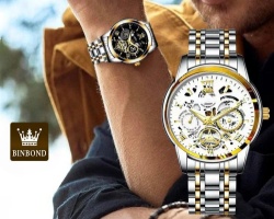 男士鏤空機械錶