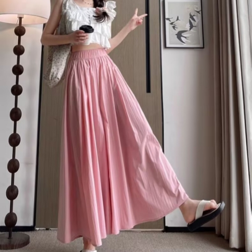 日系薄款闊腿褲