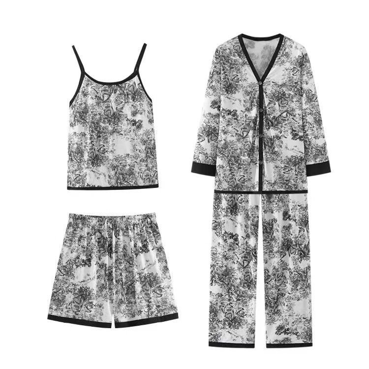 冰絲睡衣四件套
