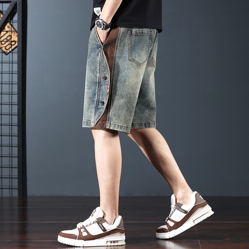 美式牛仔五分褲