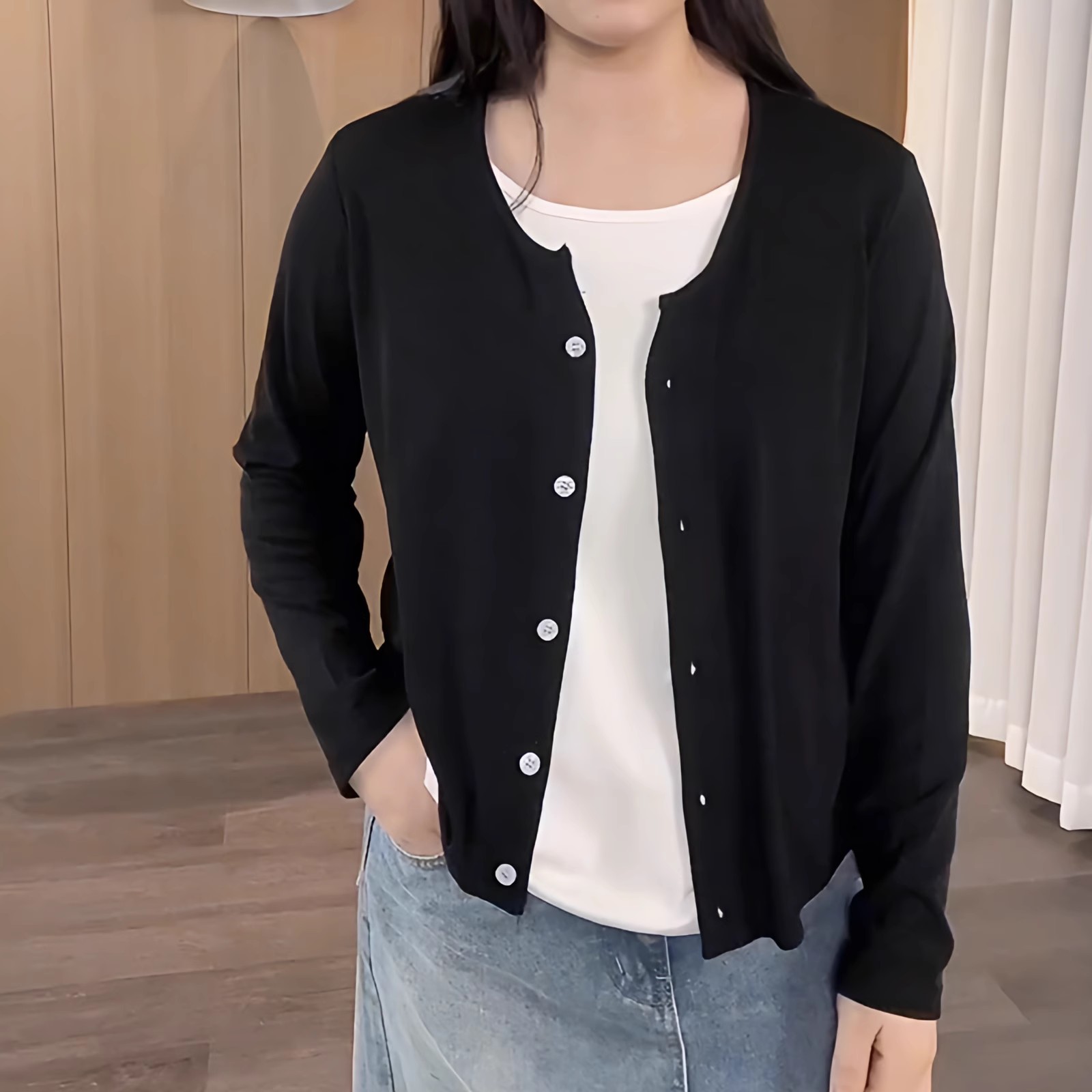 洋氣假兩件上衣