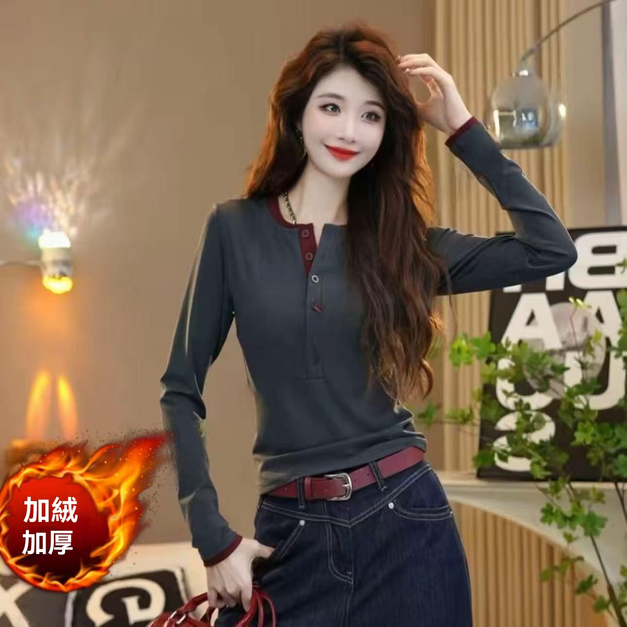 假兩件打底上衣